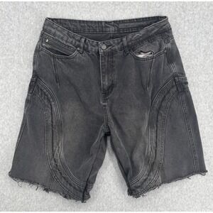 Rockstar Original RSM250 Baggy Fit Black Denim Shorts Men's 34